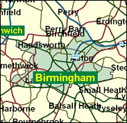 Birmingham, Ladywood - Local Map of the constituency