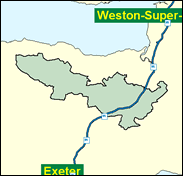 Taunton - Local Map of the constituency