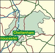 Tewkesbury - Local Map of the constituency