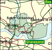 Thurrock - Local Map of the constituency