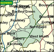 Birmingham, Northfield - Local Map of the constituency