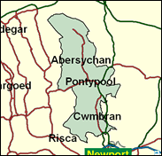 Torfaen - Local Map of the constituency