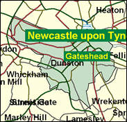 Tyne Bridge - Local Map of the constituency