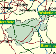 Wakefield - Local Map of the constituency