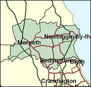 Wansbeck - Local Map of the constituency