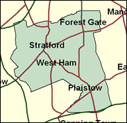 West Ham - Local Map of the constituency