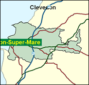 Weston-Super-Mare - Local Map of the constituency