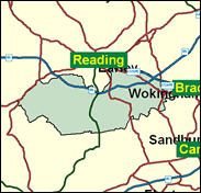 Wokingham - Local Map of the constituency