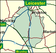 Blaby - Local Map of the constituency