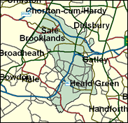 Wythenshawe & Sale East - Local Map of the constituency