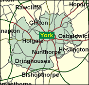 York, City of - Local Map of the constituency