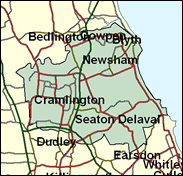 Blyth Valley - Local Map of the constituency
