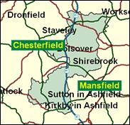 Bolsover - Local Map of the constituency