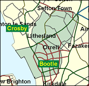Bootle - Local Map of the constituency