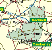 Bracknell - Local Map of the constituency