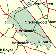 Brent East - Local Map of the constituency
