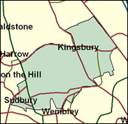 Brent North - Local Map of the constituency