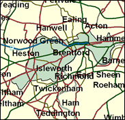 Brentford & Isleworth - Local Map of the constituency