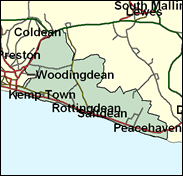 Brighton, Kemptown - Local Map of the constituency